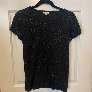 GAP Black Cotton Sparkle Teer_Size M